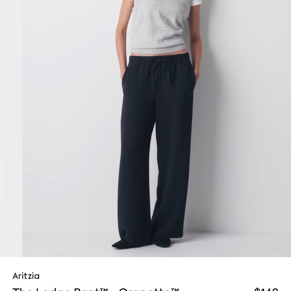 Aritzia Lodge Tall blk smallWide-Leg Trousers